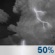 Sunday Night: Chance Showers And Thunderstorms